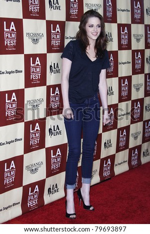 LOS ANGELES - JUN 21: Kristen Stewart  at 'A Better Life' World Premiere Gala Screening at the 2011 Los Angeles Film Festival at Regal Cinemas L.A. LIVE in Los Angeles, California on June 21, 2011