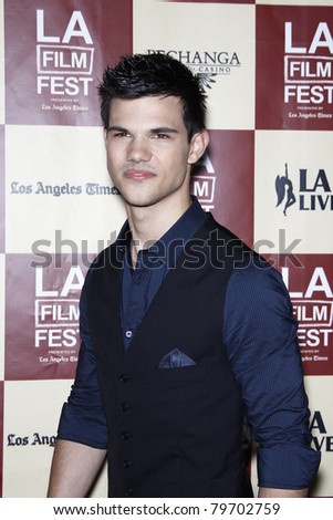 LOS ANGELES - JUN 21: Taylor Lautner at 'A Better Life' World Premiere Gala Screening at the 2011 Los Angeles Film Festival at Regal Cinemas L.A. LIVE in Los Angeles, California on June 21, 2011