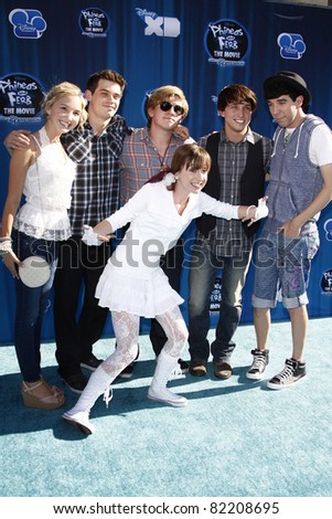 LOS ANGELES, CA - AUGUST 03: Allisyn Ashley Arm; cast of 'So Random' at the premiere of Disney Channel's 'Phineas and Ferb: Across The 2nd Dimension' on August 3, 2011 in Los Angeles, California