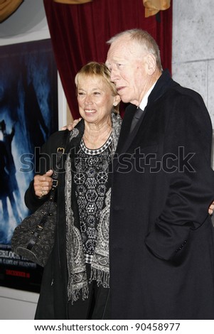 LOS ANGELES - DEC 6: Max von Sydow at the premiere of Warner Bros. Pictures\' \'Sherlock Holmes: A Game Of Shadows\' at the Regency Village Theater on December 6, 2011 in Los Angeles, California