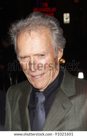 LOS ANGELES - NOV 3: Clint Eastwood at the AFI Fest 2011 Opening Night Gala World Premiere of \'J. Edgar\' at Grauman\'s Chinese Theater on November 3, 2011 in Los Angeles, California
