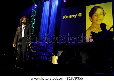 TEMECULA, CA - SEP 12: Kenny G performs at a concert at the \'Rhythm on the Vine\' charity dinner to benefit Shriners Children Hospital at the South Coast Winery in Temecula, CA on September 12, 2009