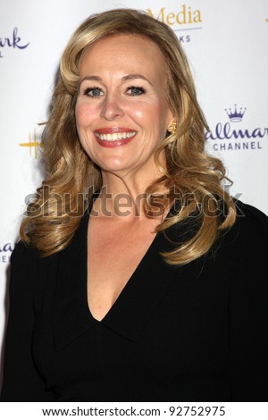 LOS ANGELES - JAN 14:  Genie Francis arrives at  the Hallmark Channel TCA Party Winter 2012 at Tournament of Roses House on January 14, 2012 in Pasadena, CA