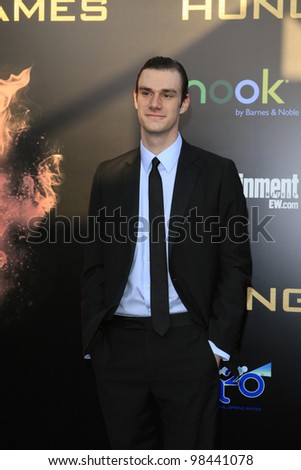 LOS ANGELES, CA - MAR 12: Cooper Hefner at the premiere of Lionsgate\'s \'The Hunger Games\' at Nokia Theater L.A. Live on March 12, 2012 in Los Angeles, California