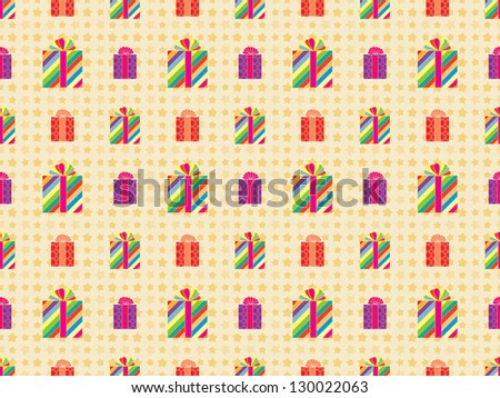 seamless holiday pattern with presents