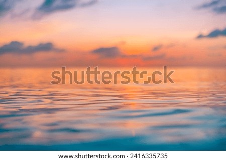 Similar – Image, Stock Photo sunset on water surface