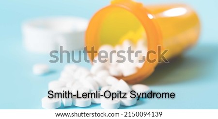 Smith-Lemli-Opitz Syndrome. Smith-Lemli-Opitz Syndrome text in medical background. Rare Disease concept ストックフォト © 