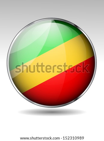 Congo flag icon