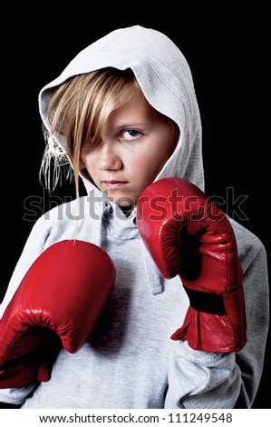 Girl Boxing Stock Photo 111249548 : Shutterstock