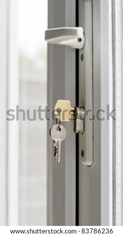 UPVC patio door lock and keys
