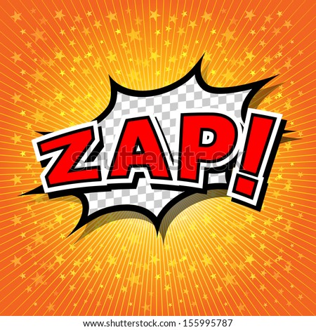 Zap! - Comic Speech Bubble, Cartoon Stock Vector Illustration 155995787 ...