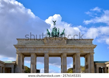 Similar – Image, Stock Photo Quadriga Berlin from the side in autumnal mood