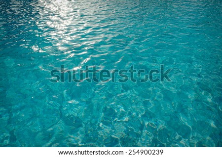 water texture with solar patches of light.