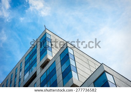 Modern apartment building in the city Lviv