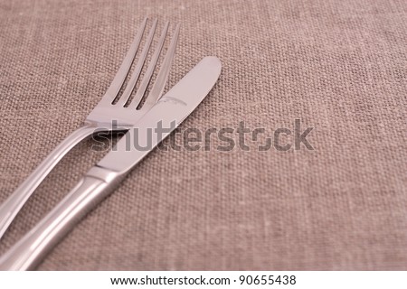 elegant table setting with silverware