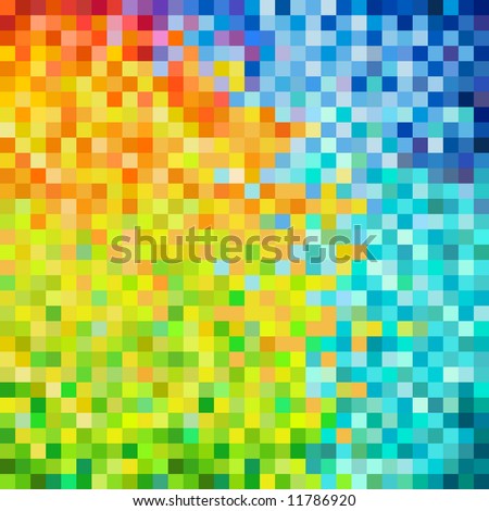close-up colorful pixels