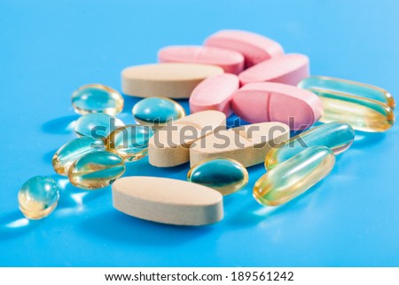 Variety vitamin  pills