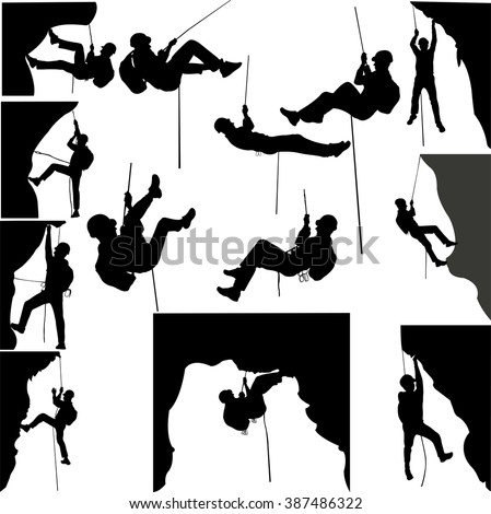 Climber Silhouettes | Free download on ClipArtMag