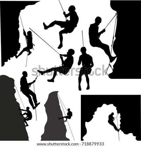 Climber Silhouettes | Free download on ClipArtMag