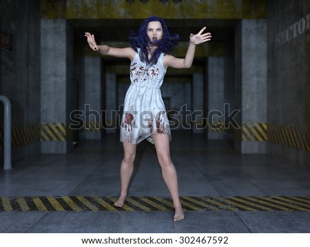 female zombie
