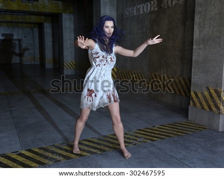 female zombie