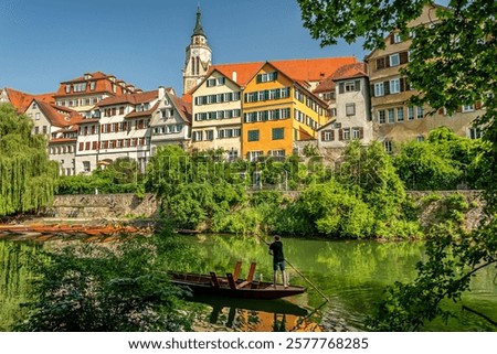 Image, Stock Photo Old town of Tübingen