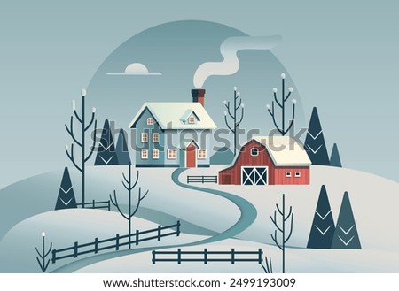 Similar – Foto Bild Winteridylle Leben