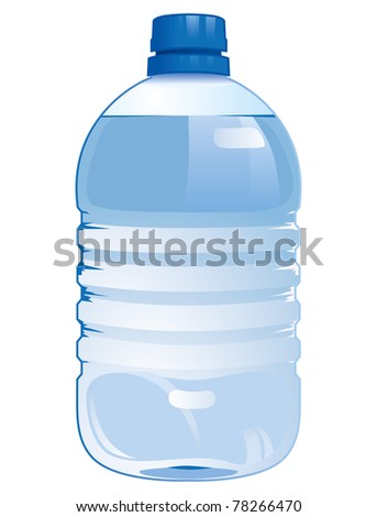 Realistic Illustration With A Bottle Of Water - 78266470 : Shutterstock