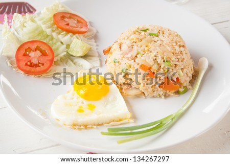 Thai fried rice with Fried egg