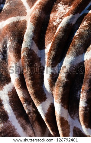 Giraffe fur close up rippled effect for an abstract background