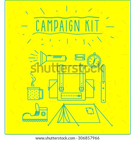 campaign kit line art