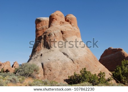Devil's Garden Rocky Formations at Arches National Park in Utah, USA Stock fotó © 