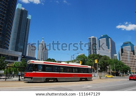 TORONTO, CA- JUNE 26: Downtown Toronto transit system on June 26, 2011 in Toronto, Canada.Toronto has one of the largest and oldest transit systems in the country with easy access to the public