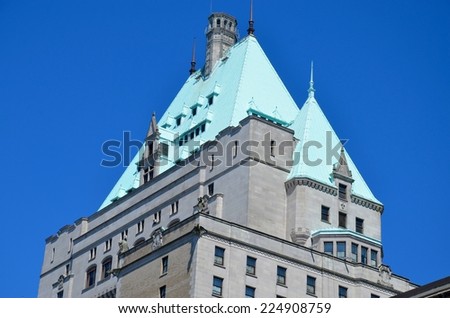 VANCOUVER, CANADA - JULY 27: Vancouver Art Gallery on July 27 , 2014 in Vancouver, Canada. Gallery is 5th largest art gallery in Canada and largest in Western Canada.