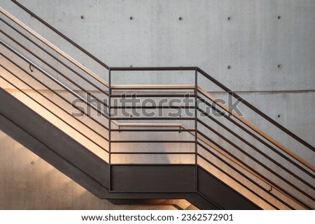 Similar – Foto Bild Treppe mit Geländer im Korridor