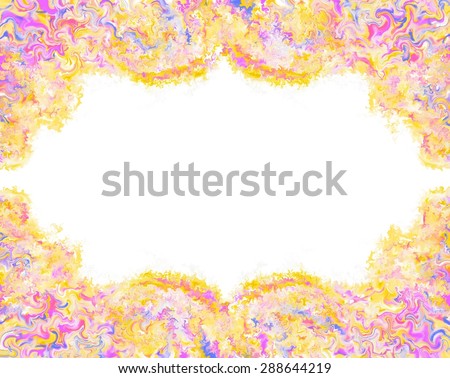 colorful abstract painting background/colorful abstract frame/colorful abstract painting frame for background