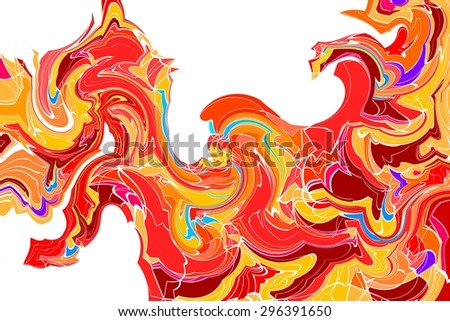 red wave pattern abstract digital painting/red tone wave pattern/red wave pattern abstract digital painting for background