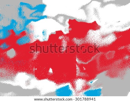 red white and blue on white background/red abstract painting/red white and blue on white background abstract painting