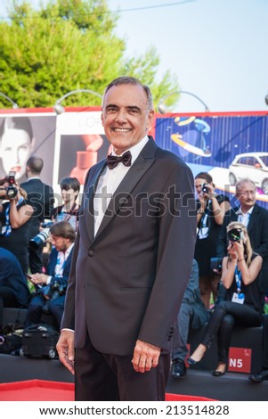 Director of the Venice Film Festival Alberto Barbera attends the Opening Ceremony and \'Birdman\' premiere during the 71st Venice Film Festival at Palazzo Del Cinema on August 27, 2014 in Venice, Italy