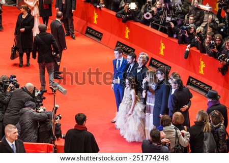 BERLIN, GERMANY - FEBRUARY 10: the cast attends the \'Every Thing Will Be Fine\' premiere during the 65 Berlinale International Film Festival at Berlinale Palace on February 10, 2015 in Berlin, Germany.