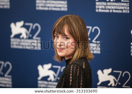 Venice, Italy - 04 September 2015: Actress Dakota Johnson attends a photocall for \'Black Mass\' during the 72nd Venice Film Festival