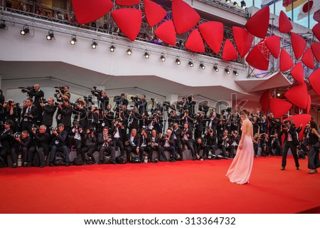 Venice, Italy - 04 September 2015: Dakota Johnson attends a premiere for \'Black Mass\' during the 72nd Venice Film Festival