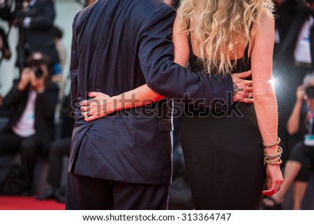 Venice, Italy - 04 September 2015: Johnny Depp and Amber Heard attend a premiere for \'Black Mass\' during the 72nd Venice Film Festival