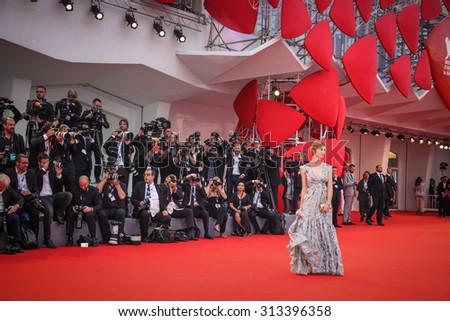 Venice, Italy - 04 September 2015: Francesca Inaudi attends a premiere for \'Black Mass\' during the 72nd Venice Film Festival