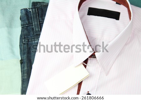 New pink stripes shirt  with label