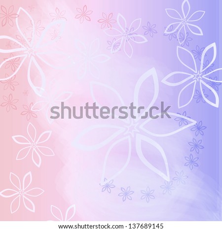 Delicate floral background