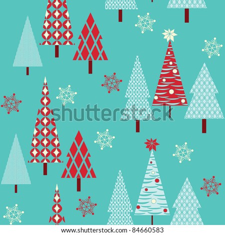 Christmas Seamless Background Stock Vector 84660583 : Shutterstock