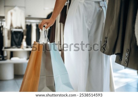 Similar – Image, Stock Photo Close up women hand and arm