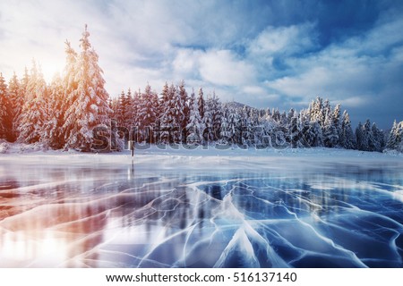 Similar – Image, Stock Photo Ice Age | smooth