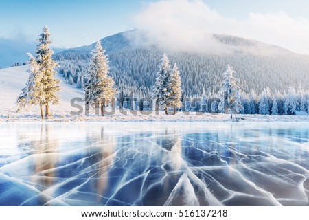 Similar – Image, Stock Photo Ice Age | smooth